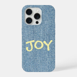 Custom Name Denim Jeans Phone Case iPhone 15 Pro Case