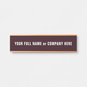 Custom Name Design Uw eigen deur Teken Voorbeeld Deurbordje