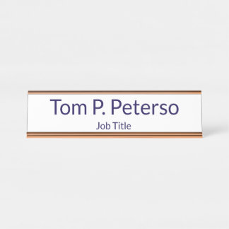 Custom Name Desk Name Plate for Office Decor Bureau Naambordje