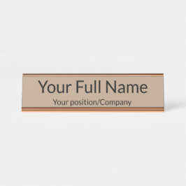 Custom Name Desk Name Plate for Office Decor Bureau Naambordje