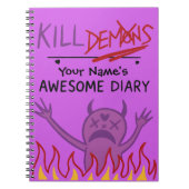 Custom Name Diary – Demon Hunters Notitieboek (Voorkant)