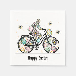 Custom Name Easter Bicycle Design Servet
