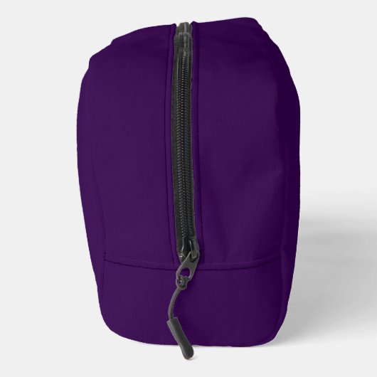Custom Name Elegant Deep Purple Dopp Kit Toilettasje (Rechts)