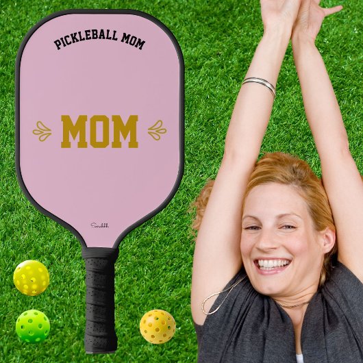 Custom Name Elegant Sports Pink Design  Pickleball Paddle
