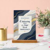 Custom Name Employee 25 Year Work Anniversary Acryl Bord (Huwelijk)