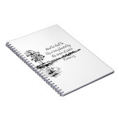 Custom Name Encouraging Scripture Psalm 1:3  Notitieboek (Rechterzijde)