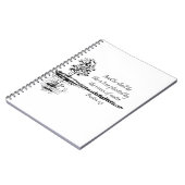 Custom Name Encouraging Scripture Psalm 1:3  Notitieboek (Linkerzijde)