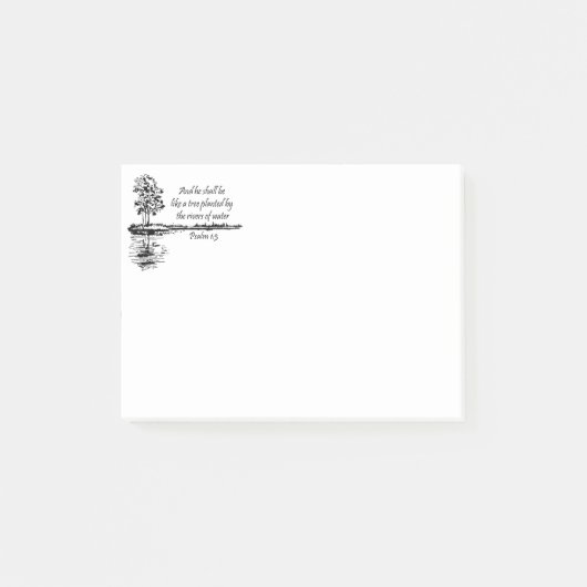 Custom Name Encouraging Scripture Psalm 1:3 Post-it® Notes (Voorkant)
