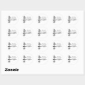 Custom Name Encouraging Scripture Psalm 1:3  Ronde Sticker (Vel)
