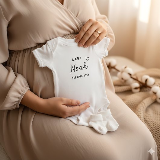Custom Name & Expected Month Romper