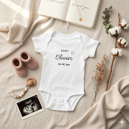 Custom Name & Expected Month Romper