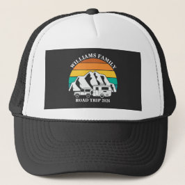 custom name family vacation mountain Road Trip Trucker Pet