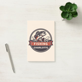 Custom Name Fishing Post-it® Notes
