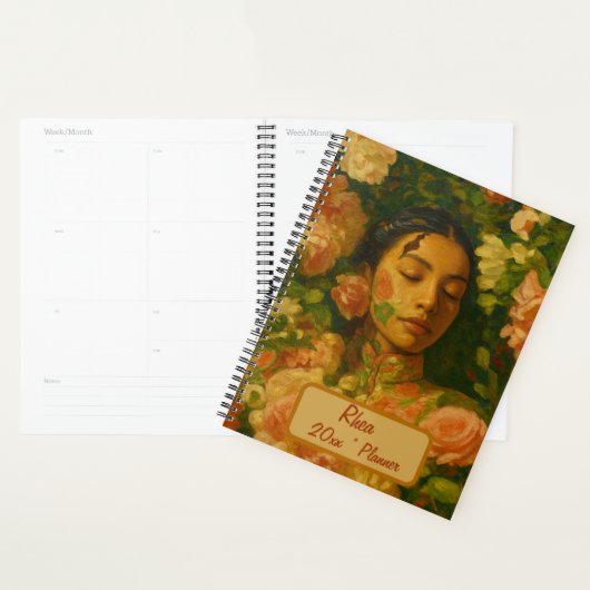 Custom Name  Floral Planner (Display)