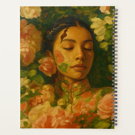 Custom Name  Floral Planner (Achterkant)