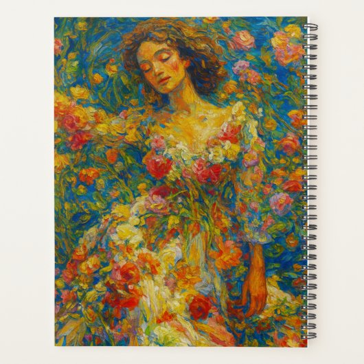 Custom Name  Floral Planner (Achterkant)