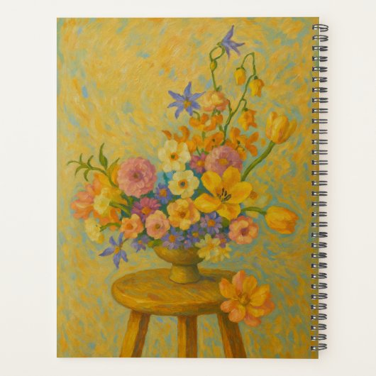 Custom Name  Floral Planner (Achterkant)