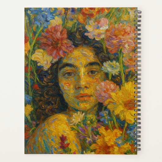 Custom Name  Floral Planner (Achterkant)