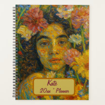 Custom Name  Floral Planner