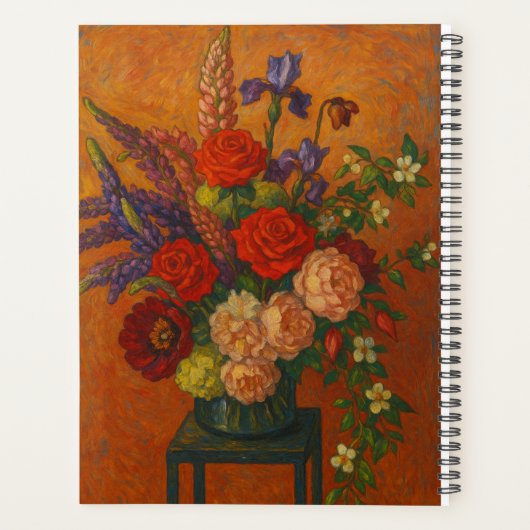 Custom Name  Floral Planner (Achterkant)