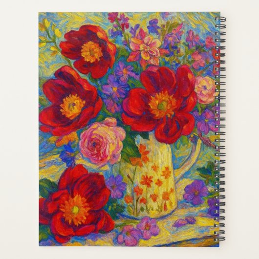 Custom Name  Floral Planner (Achterkant)