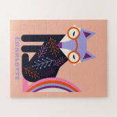 Custom Name Fox Puzzle for Kids  Legpuzzel (Horizontaal)