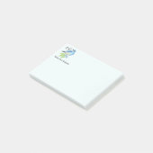 Custom Name Fun Bluebird Bird Nature Art Post-it® Notes (Schuin)
