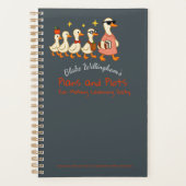 Custom Name Fun Cool Teacher Goose Planner (Voorkant)
