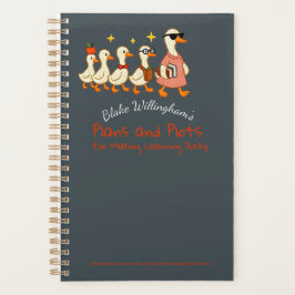 Custom Name Fun Cool Teacher Goose Planner