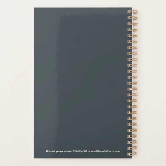 Custom Name Fun Cool Teacher Goose Planner (Achterkant)