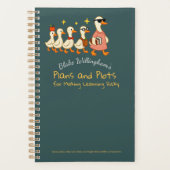 Custom Name Fun Cool Teacher Goose Planner (Voorkant)