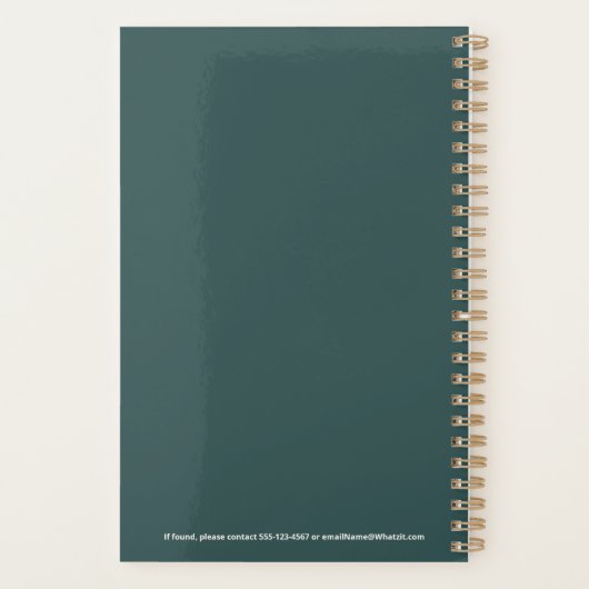 Custom Name Fun Cool Teacher Goose Planner (Achterkant)