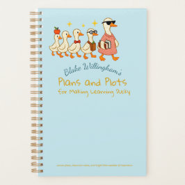 Custom Name Fun Cool Teacher Goose Planner