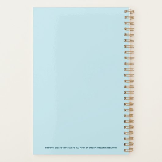 Custom Name Fun Cool Teacher Goose Planner (Achterkant)