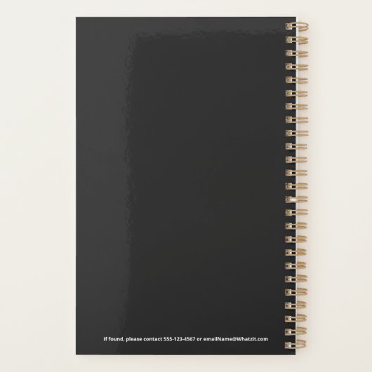 Custom Name Fun Cool Teacher Goose Planner (Achterkant)