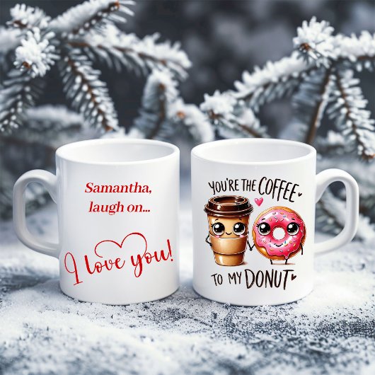 Custom Name Funny Food Mug Gift for Boyfriend Koffiemok