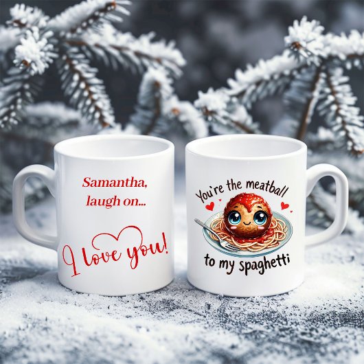 Custom Name Funny Food Mug Gift for Girlfriend Koffiemok