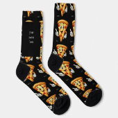 Custom Name Funny Pizza Socks – Personalized Gift" Sokken (Rechts)