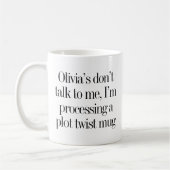 Custom Name Funny Quote Book Lovers Moody Koffiemok (Links)