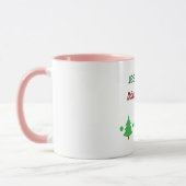 Custom Name Funny Thinking Drink Christmas Trees Mok (Links)