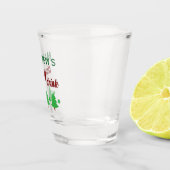 Custom Name Funny Thinking Drink Christmas Trees Shot Glas (Rechts)