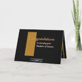 CUSTOM NAME Gefeliciteerd - Bachelor of Science Kaart (Achterkant)