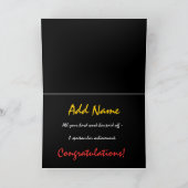 CUSTOM NAME Gefeliciteerd - Bachelor's Degree Kaart (Binnen)