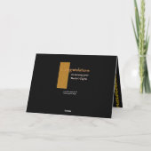 CUSTOM NAME Gefeliciteerd Master's Degree V02 Kaart (Achterkant)