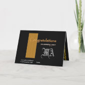 CUSTOM NAME Gefeliciteerd - Verdien je MA Kaart (Achterkant)