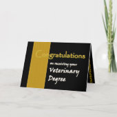CUSTOM NAME Gefeliciteerd - Veterinair diploma Kaart (Voorkant)