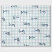 custom name gift wrap cadeaupapier (Vlak)