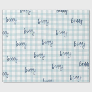 custom name gift wrap cadeaupapier