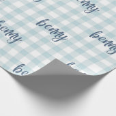 custom name gift wrap cadeaupapier (Hoek)
