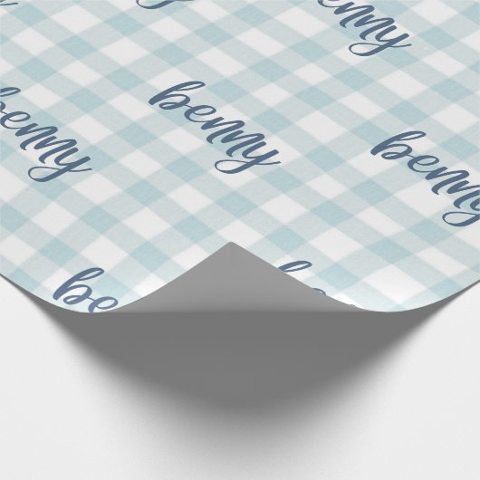 custom name gift wrap cadeaupapier (Hoek)
